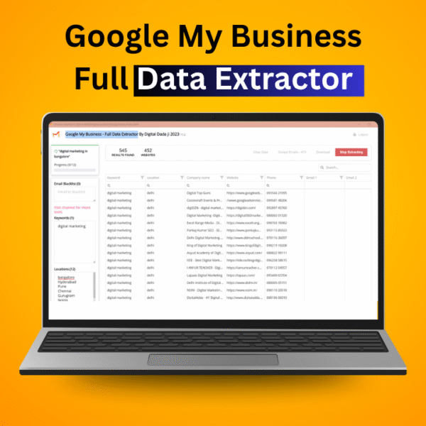 Google My Business Full Data Extractor || Chrome Extension